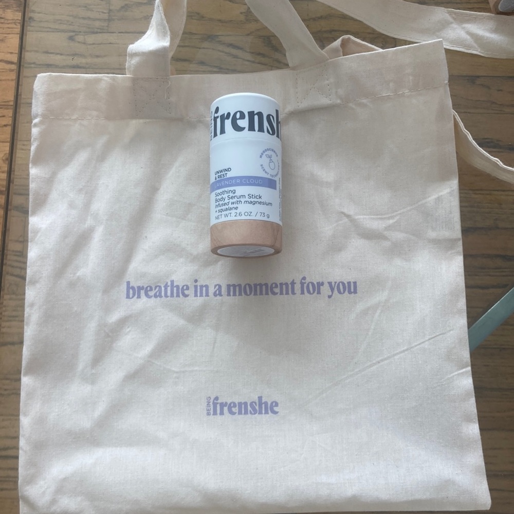 Being Frenshe Lavender soothing body stick Ashley Tisdale plus tote bag